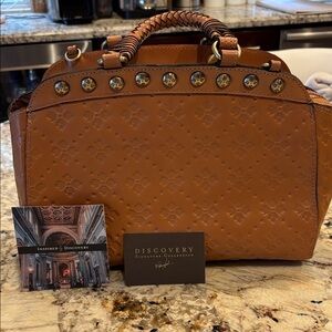 Patricia Nash Minori Discovery Embossed Biscuit Handbag